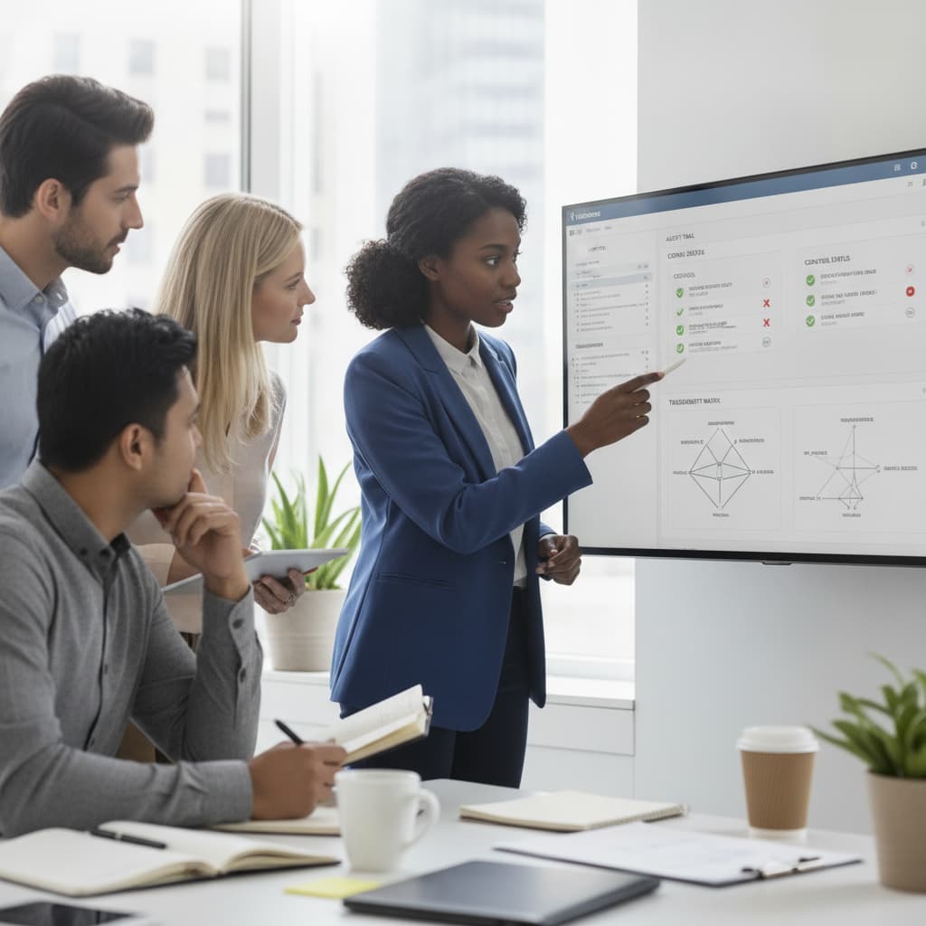 ServiceNow ITSM compliance dashboard showing audit controls and workflow evidence