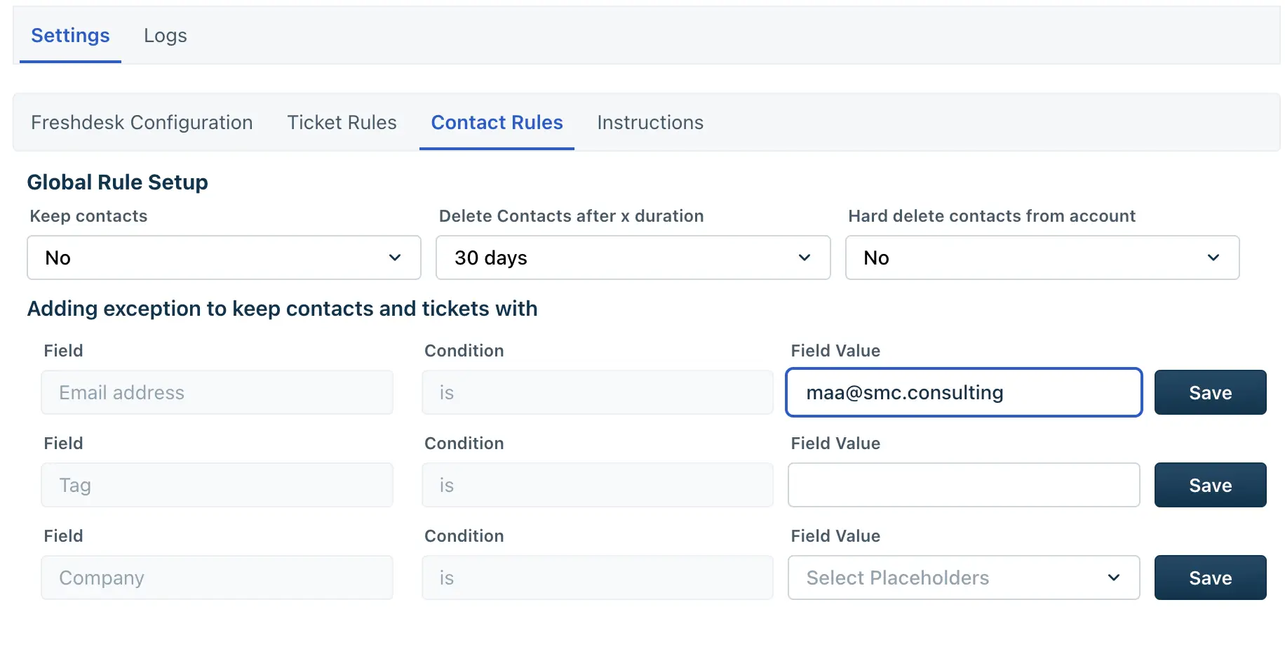 Use case 2 Contacts