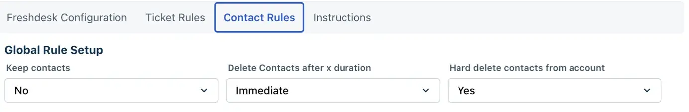 Contact Rules Example